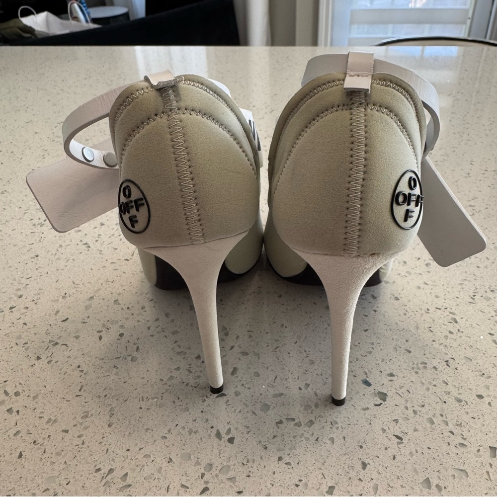 Off-White Women's White Heels - Picture 6 of 16